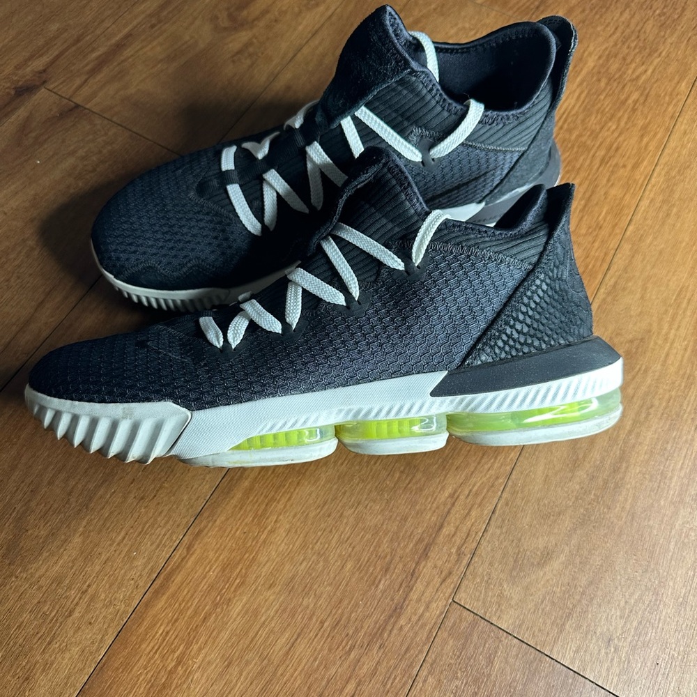 Black Athletic Sneakers with White Accents - Picture 3 of 4